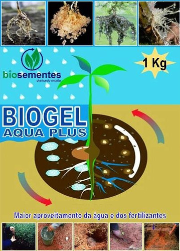 Biogel Aqua Plus Para Plantio Biosementes 2kg - Hidrogel