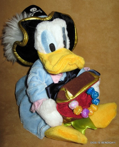 Pato Donald Pirates Of The Caribbean Disney Coleccion 26cm.