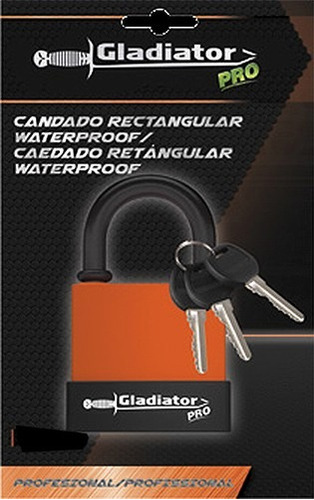 Candado Rectangular Waterproof 55mm Gladiator Pro Can755