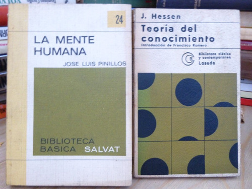 Lote X 2 Libros Filosofia, Pinillos/ Hessen