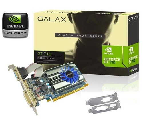 Placa Video Nvidia Geforce Gt710 2gb Hdmi Ddr3 - Low Profile