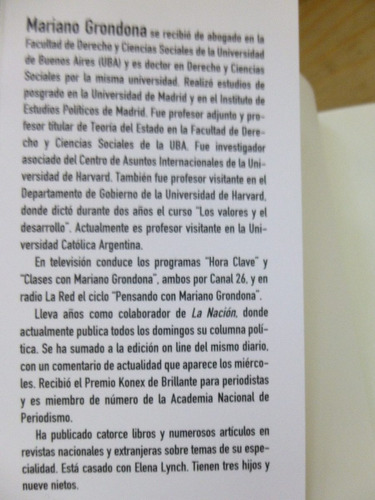 El Poskirchnerismo, M Grondona,2009