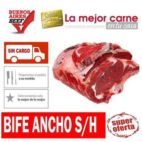 Bife Ancho Sin Hueso -carne X Mayor