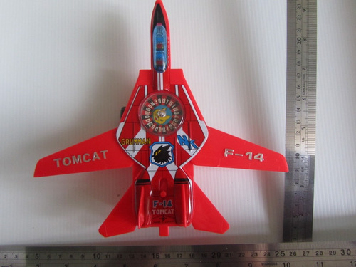 Antiguo Avion Metal Plastico Motorizado Tomcat F-14 Wyc