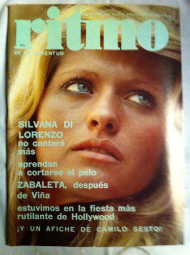Revista Ritmo Silvana Di Lorenzo Nº445 Mar 74 Poster Camilo
