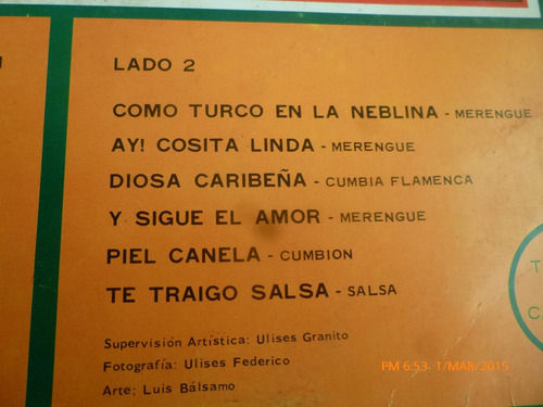 Vinilo Lp De Los 5 Del Ritmo --maria Cristina (u1039