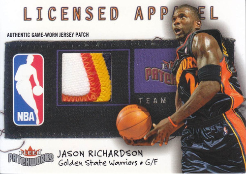 2003-04 Fleer Patchworks Number Patch Jason Richardson /100