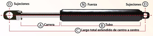 Amortiguador Para Hacer Tu Cama Abatible Piston A Gas