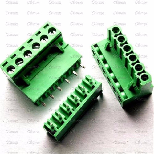 Conector Terminal Plug-in Vertical Tornillo Y 6 Pines 5.08mm