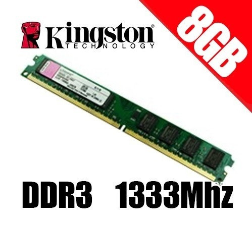 Memoria 8gb Ddr3 1333mhz Kingston Slim Blister P/ Desktop Pc