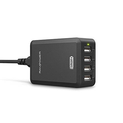 [versión Actualizada] Ravpower 40w 8a De 4 Puertos Usb Carga