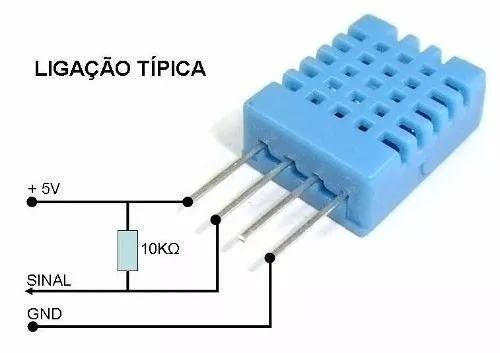 Sensor De Umidade E Temperatura Dht11 Para Arduino