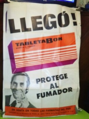 Afiche De Publicidad Tabletabon Beneficia Al Fumador
