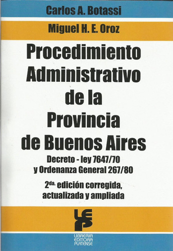 Procedimiento Administrativo Buenos Aires Botassi 2ed