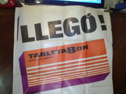 Afiche De Publicidad Tabletabon Beneficia Al Fumador
