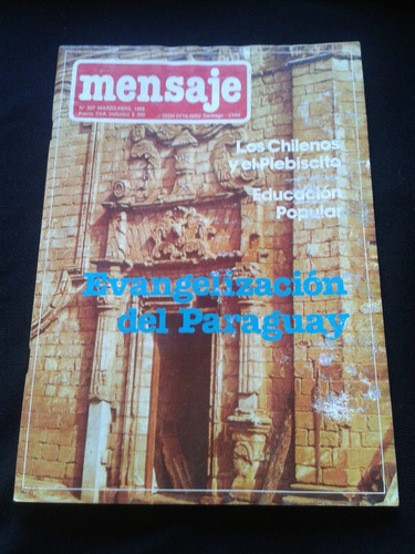 Mensaje N° 367 Marzo Abril 1988