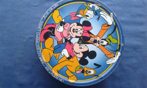 Lata De Coleccion Disneycharacter Cookies Vacia  De 400grs