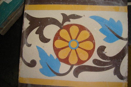 Piso Calcareo Con Dibujo 20x20