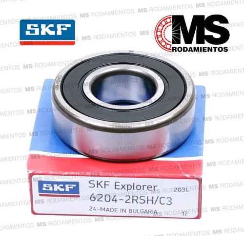 Ruleman 6204 2rs1 Skf X 10 Unidades Ms Rodamientos