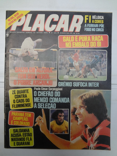 Revista Placar Nº 473 18 De Maio De 1979