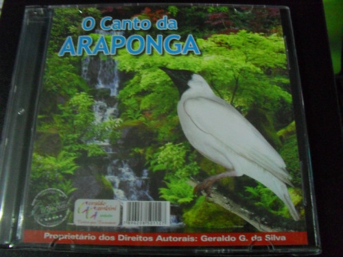 Cd -de Canto -da Araponga  Cd -de Canto -de Pássaros Genuíno