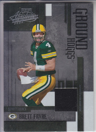 2004 Absolute Mem Worn Shoe Brett Favre Qb Packers /125