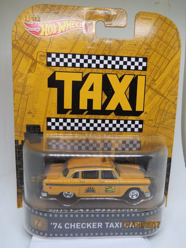 Perudiecast Hot Wheels Retro Checker Taxi Cab ´74 Esc. 1:64