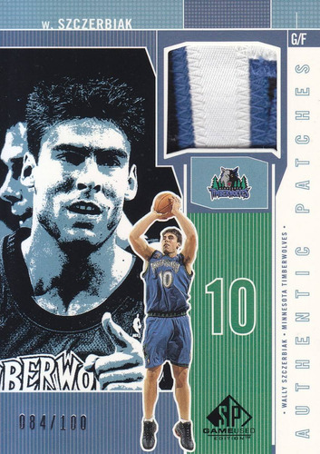 2002-03 Sp Game Used Authentic Patches Wally Szczerbiak /100