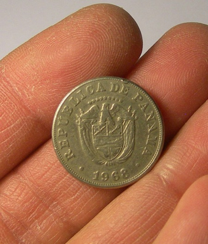 Moneda 5 Centésimos De Balboa, Panamá, 1968.