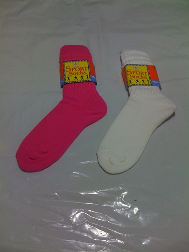 Medias Calentadoras Color Talla Blanca S,m,xl Fucsia L Y Xl