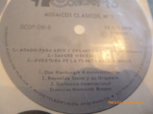 Vinilo Lp Mosaico Musical Volumen 1 Concierto (u780