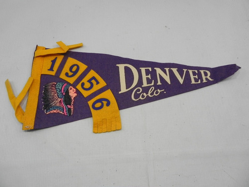 Banderin Denver Colorado Usa 1956