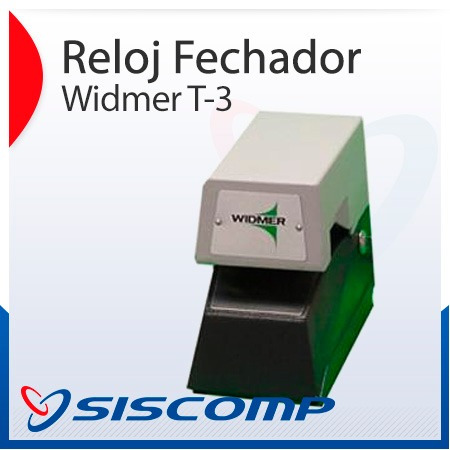 Reloj Fechador Widmer T3 Time Stamp Hora Y Fecha - Siscomp