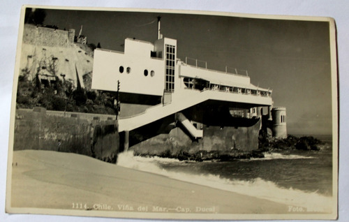 Foto Postal Viña Del Mar Cap. Ducal Años 50