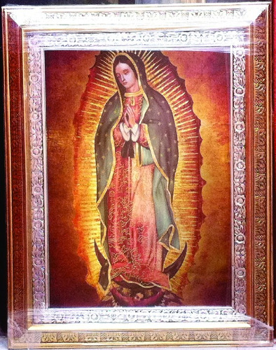 Virgen De Guadalupe - Imagen 70 X 50 Cm - Metalizada