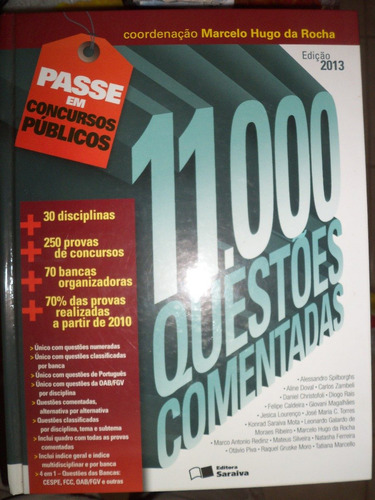 11000 Questões Comentadas Ed. 2013 Livro Impresso E Novo !