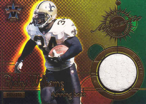 2000 Vanguard Dual Jersey Ricky Williams Jerome Bettis /200