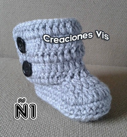 Botas Tipo Uggg Para Bebé Tejidas A Mano Crochet Más Modelos