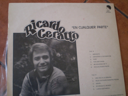 Vinilo Lp De Ricardo Ceratto En Cualquier Parte (u8