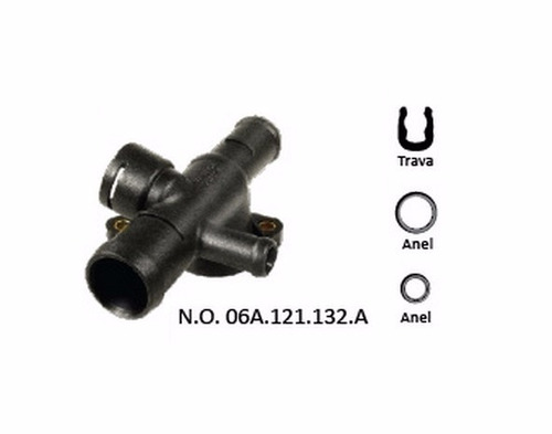 Flange Fluxo Agua Golf Audi A3 1.8 Turbo 06a121132a