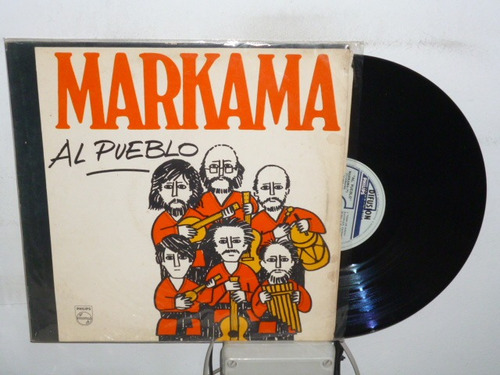 Markama Al Pueblo Samba Lando Vinilo Promo Argentino