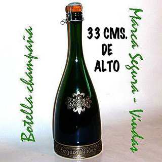 Botella Vacía De Champagne Gosset Con Caja Metálica 