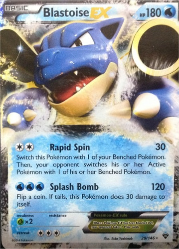 Carta Pokemon Blastoise Ex X Y Inglês