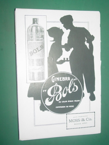 Ginebra Bols Clipping Publicidad Bebidas Botella Modelo 1