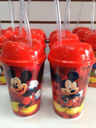 Vaso Pitillo Mickey Sorpresas Fiestas Piñatas Regalos