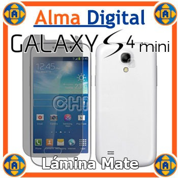 Lamina Protector Pantalla Mate Samsung S4 Mini I919x +paño