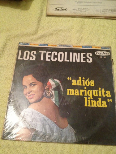 Los Tecolines Adios Mariquita Linda Disco De Vinil Original 