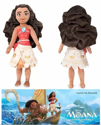 Disney Store Boneca Moana Pelúcia Plush Grande 50 Cm