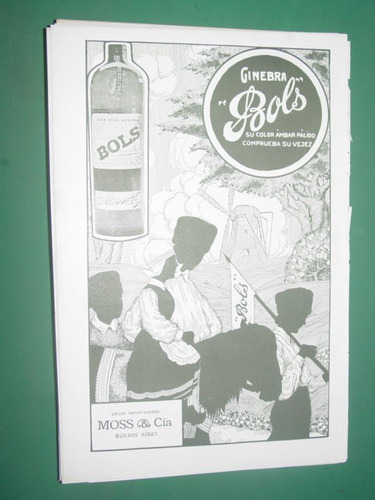 Ginebra Bols Clipping Publicidad Bebidas Botella Modelo 4