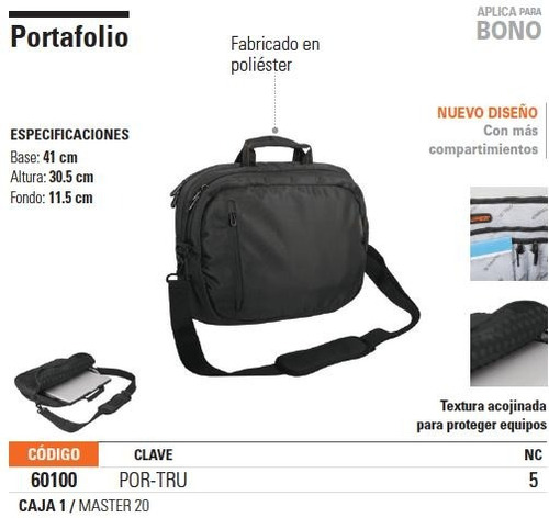 Imagen 2 de 4 de Portafolio Truper 60100